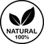 100% natural icon