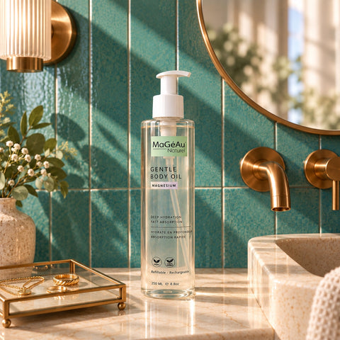 Magnesium Body Oil for Dry Skin, Stretch Marks & Skin Recovery