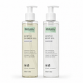Two bottles of MaGeAu Naturel Gentle Shower Gel and Gentle Body Oil on a white background